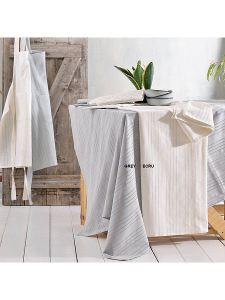 Καρέ Savoca Grey Ρυθμός 80X80cm 100% Βαμβάκι