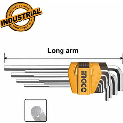Επαγγελματικό Σετ Κλειδιά Άλλεν Ingco (HHK11091) - 1.5-10mm - 9 τεμ. HHK11091