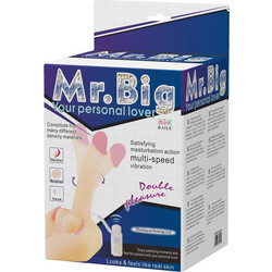 Baile Mr. Big with Remote Control Ρεαλιστικό Dildo με Όρχεις 21cm Flesh