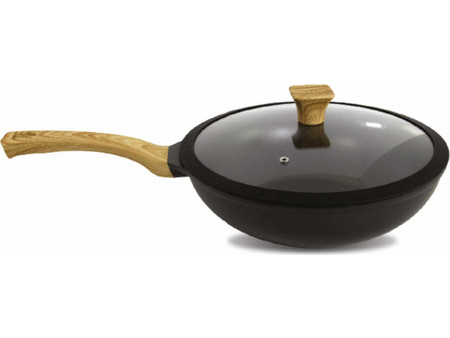 Gruppe Wok Αλουμινίου Αντικολλητικό με Καπάκι 30cm