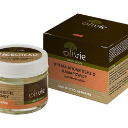 Olivie Almond Oil & Quince Εxfoliating & Cleansing Cream Φυτικό Scrub Προσώπου 60ml