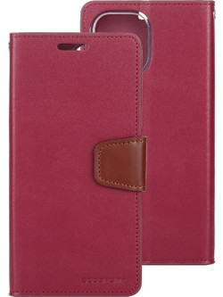 Mercury Sonata Diary Book Burgundy (iPhone 12 Pro Max)