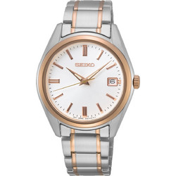 Seiko Conceptual Ανδρικό Ρολόι με Ασημί Μεταλλικό Μπρασελέ SUR322P1