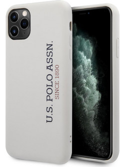 U.S. Polo Assn. Silicone Effect Logo Collection Back Cover White (iPhone 11 Pro Max)