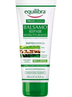 Equilibra Volumising & Moisturising Φυτικό Conditioner Κερατίνης για Επανόρθωση 200ml