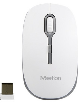 Meetion MT-R547 Ασύρματο Bluetooth Ποντίκι White Grey