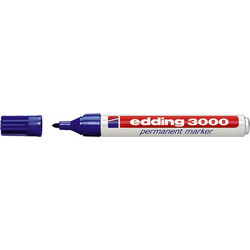EDDING ανεξίτηλος μαρκαδόρος 3000, 1.5-3mm, επαναγεμιζόμενος, μπλε