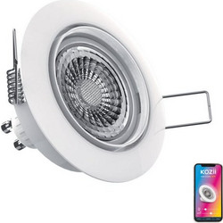 Xanlite Kozii Φωτιστικό Spot Λευκό Led Smart Wifi και Bluetooth CCT και RGB GU10 5W 345LM