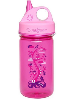 Nalgene Grip-N-Gulp Woodland Παιδικό Μπουκάλι Πλαστικό BPA Free Φούξια 350ml