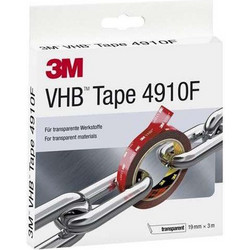 3M VHB 4910 35951 - Ταινία Διπλής Όψης Μόνιμης Συγκόλλησης 19mm X 3m
