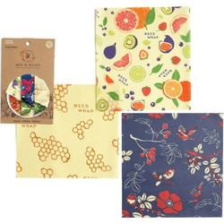 Bee's Wrap κερομάντηλα Medium multi-print (Honeycomb/Botanical/Fresh Fruit) σετ 3τμχ