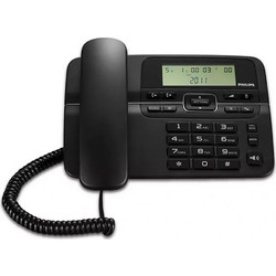 Philips M20B-00 Ενσύρματο Τηλέφωνο με Ανοιχτή Ακρόαση για Ηλικιωμένους Μαύρο