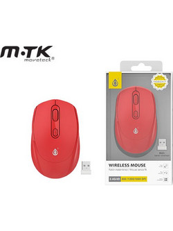 MTK NG6047 Ασύρματο Mini Ποντίκι Red