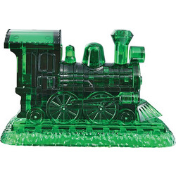 Puzzle 3D Crystal Puzzle Steam Locomotive Green 38 Κομμάτια