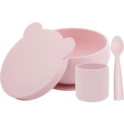 Minikoioi Βρεφικό Σετ Φαγητού Σιλικόνης BLW Pink 3τμχ