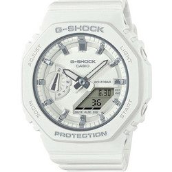 Casio G-Shock Γυναικείο Ρολόι Χρονογράφος με Λευκό Καουτσούκ Λουράκι GMA-S2100-7AER
