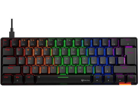 Meetion MK005 Μηχανικό Gaming Πληκτρολόγιο 65% με Outemu Blue Διακόπτες RGB Black