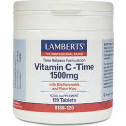 Lamberts Vitamin C 1500mg Time Release 120 Ταμπλέτες
