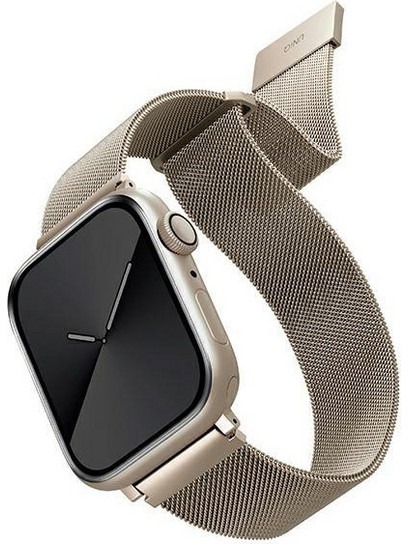 Uniq Dante Λουράκι Μεταλλικό Steel Starlight (Apple Watch 38 / 40 / 41mm)