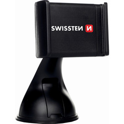 Βάση Κινητού Αυτοκινήτου Swissten S-GRIP B2 (65010200) με Ρυθμιζόμενα Άγκιστρα και βεντούζα - Μαύρη