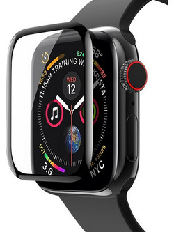 Tempered Glass Hoco 0.15mm Curved Silk Screen 40mm για Apple Watch 4 Μαύρο