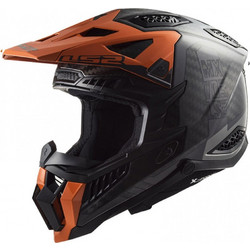 LS2 MX703 X-Force Victory Carbon Titanium / Orange Κράνος Μηχανής Motocross 1200gr