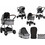 Cangaroo Empire Καρότσι Μωρού 3 σε 1 Light Grey