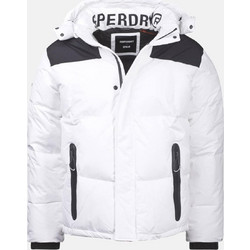 Superdry Adlts D3 Code MTN Sport Explorer Ανδρικό Μπουφάν Χειμωνιάτικο Puffer Λευκό M5011519A-01C