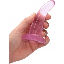 Shots RealRock Curved Smooth with Suction Cup 11.5cm Pink