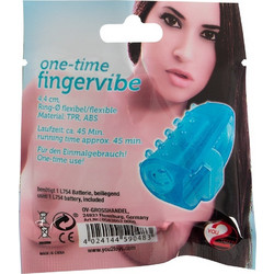 You2Toys One Time Finger Δονητής Δακτύλου Μπλε