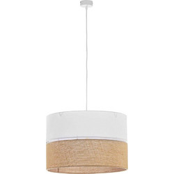 TK Lighting Linobianco Κρεμαστό Φωτιστικό Οροφής E27 Λευκό 6573