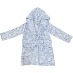 Dinosaurs Fleece παιδική ρόμπα μπλε W23