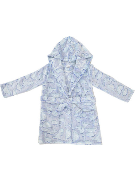 Dinosaurs Fleece παιδική ρόμπα μπλε W23