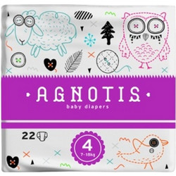 Agnotis Baby Diapers Πάνες No4 7-18Kg 22τμχ