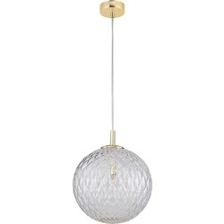 TK Lighting Cadix Κρεμαστό Φωτιστικό Οροφής G9 Χρυσό Φ30cm 4610