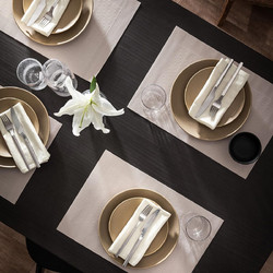 Σουπλά & Πετσέτες Φαγητού (Σετ 8τμχ) Gofis Home Waverly Shell Beige 132/06