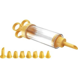 Κορνέ Γαρνιρίσματος Με 8 Μύτες Delicia 630526 Yellow-Clear Tescoma Πλαστικό