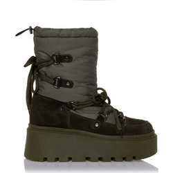 Sante Day2Day Γυναικεία Μποτάκια Χιονιού Πλατφόρμα Suede Χακί Αδιάβροχα 22-439-64