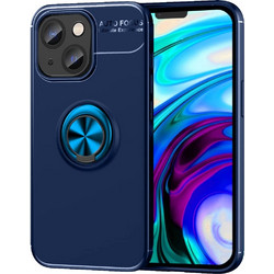 Ancus AutoFocus Shock Proof Ring Holder Back Cover Blue (iPhone 14)