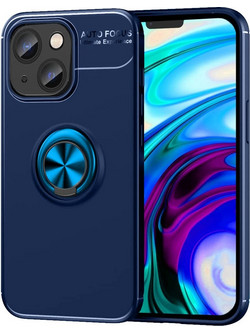 Ancus AutoFocus Shock Proof Ring Holder Back Cover Blue (iPhone 14)