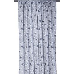 Viopros Παιδική Κουρτίνα με Τρέσα 140x270 Έντι Grey