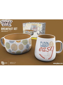 LOONEY TUNES - Breakfast Set - Bowl & mug - Orginals