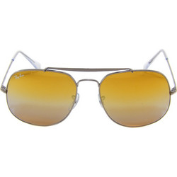 Ray-Ban RB3561 004/I3 Ανδρικά Γυαλιά Ηλίου Aviator Μεταλλικά Ασημί με Πορτοκαλί Καθρέπτη Φακό