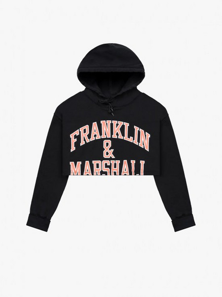 ...Franklin&Marshall crop φούτερ μπλούζα με κουκούλα...