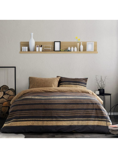 Σετ Παπλωματοθήκη Μονή Tena Brown 165x245 Kocoon - Kocoon