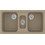 Sanitec Classic 325 Επικαθήμενος Νεροχύτης Γρανίτη Ματ Granite Taupe 97x51cm