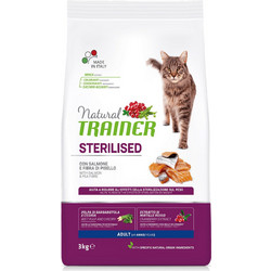 Natural Trainer Adult Sterilised with Salmon & Pea Fibre 1.5kg