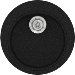 Sanitec Classic 316 Επικαθήμενος Νεροχύτης Στρογγυλός Γρανίτη Ματ Metallic Space 48cm