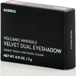 Korres Volcanic Minerals Velvet Dual Orange Brick 22 Σκιές Ματιών 3gr