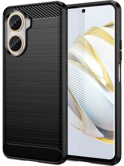 Techsuit Carbon Silicone Back Cover Black (Huawei Nova 10 SE)